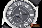 Cartier Drive De Cartier MoonPhase SS/LE Black Jap Qtz