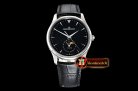 Jaeger Le Coultre Master Ultra Thin Moonphase SS/LE Black ZF 1:1 MY9015