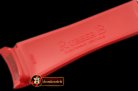 ROLACC021B - Red Rubber Strap 20/18 with Insignia Clasp