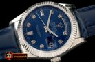 Replica Rolex DayDate Fluted Blue Diam SS/LE Asian Eta 2836