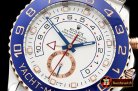 Rolex YachtMaster II Blue RG/SS White BP Asia 2813 Mod