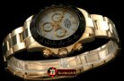 Replica Rolex Daytona 116528 YG/YG White Stk A-7750 Sec@6