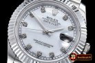 Rolex Datejust II DJ2 41mm Jub Flt SS/SS White MOP Diams BP A323