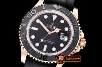 Rolex YachtMaster 116655 40mm RG/RU Black BP Ult A3135 Mod