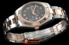 R2DJ0188L - SS/RG Oyster Fluted Grey Num Asian Eta 2836-2