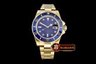 Rolex Submariner 116618 Diam YG/YG Blue BP V2 SP Asia 3135