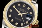 Rolex Datejust II DJ2 41mm Jub Flt YG/SS Black Diams BP Swiss 28