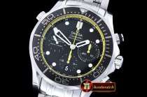 Omega Seamaster Chrono America Cup SS/SS Blk/Yllw BP A7750
