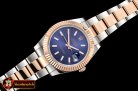 Rolex DJ2 41mm Oyst Flt RG/SS Blue Stk BP A3136 Mod