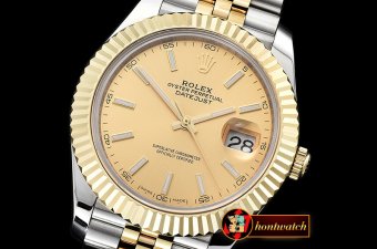 Rolex Datejust II DJ2 41mm Jub Flt YG/SS Gold Stick BP Swiss 283