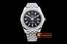 Rolex Datejust II DJ2 41mm Jub Flt SS/SS Black Stk BP A3235 Mod