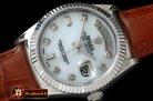 Replica Rolex DayDate Fluted M-Wht Diam SS/LE Asian Eta 2836