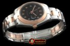 R2DJ0194B - SS/RG Oyster Black Diam Asian Eta 2836-2