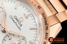 Omega SpeedMaster 57 Co-Axial RG/RG White OMF A7750 9300