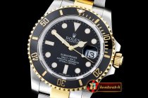 ROLSUB0187D - 116613 YG/SS Blk Cer Submariner BP MY9015 Mod 3135