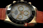 Replica Rolex Daytona 116528 YG/LE Wht Stk A-7750 Sec@6