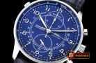IWC0333 - Portuguese Chronograph Rattrapante SS/LE Blue A7750