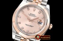 Rolex Datejust DJ2 41mm 18K Wrapped RG/SS Rose Diam Noob A3235 M