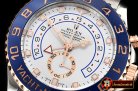 Rolex YachtMaster 116681 Blue RG/SS White JF V2 A7750 Mod