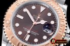 Best Quailty Rolex 2016 YachtMaster Mens RG/SS Brown JF Asia 313