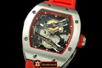 RM067A - Bubba Watson Tourbillon SS/RU Red Swiss Qtz