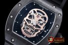 Richard Mille RM052 Skeleton Skull Black CER/RU Rose Gold Custom