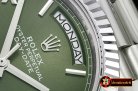 Rolex DayDate 228206 SS/SS Green Roman BP Swiss 2836