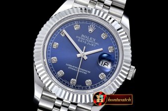 Rolex Yachtmaster DJ2 41mm Jub Flt SS/SS Blue Diams BP Asia 3235