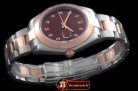 R2DJ0194G - SS/RG Oyster Brown Diam Asian Eta 2836-2