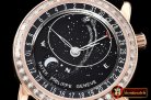 PP0277A - Celestial Sky Moon Date Diams RG/LE Black MY9015 Mod