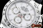 Rolex Daytona 116509 SS/RU Wht/Stk OMF A4130 Mod