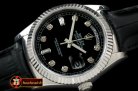 Replica Rolex DayDate Fluted Black Diam SS/LE Asian 2813