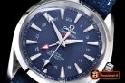 Replica Omega Aqua Terra GMT SS/NY Blue JHF A2824 Mod8500