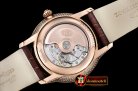 JAQUET DROZ Grande Secs Diams RG/LE White MOP ST 8003