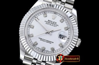 Rolex Yachtmaster DJ2 41mm Jub Flt SS/SS White Diams BP Asia 323