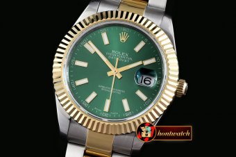 R2DJ0195E - SS/YG Oyster Green Stk Asian 2813