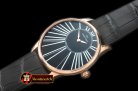 JD003B - Petite Heure Minute RG/LE Black ST 8003