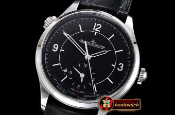 Jaeger Le Coultre Master Control Geographic Sector SS/LE Blk MY9015 Mod