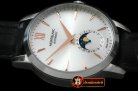MB057A - Star Calendar Moonphase SS/LE White M-9105