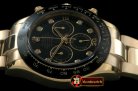 Replica Rolex Daytona 116528 YG/YG Black Diam A-7750 Sec@6