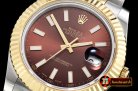 Rolex Datejust DJ2 41mm Oyst YG/SS Brown Stk BP A3136 Mod