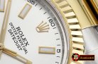 Rolex Datejust DJ2 41mm Oyst YG/SS Silver White Stk BP A3136 Mod