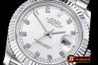 Rolex Datejust II DJ2 41mm Jub Flt SS/SS Silv Wht Diams BP A3235