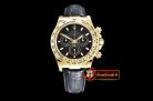 Replica Rolex Daytona 18K YG Wrp YG/LE Blk Stk BP A7750 Mod4130