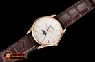 JAEGER LE COULTRE Master Ultra Thin Moonphase RG/LE White GF 1:1 MY9015