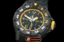 RM074C - PVD Black/RU Black/Yellow Asian 7751 Decorated
