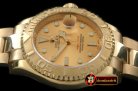 Best Replica Rolex Yachtmaster Men FG Gold Asia 2813 25J 28800