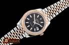 Rolex Datejust II DJ2 41mm Jub Flt RG/SS Black Stk BP A3235 Mod