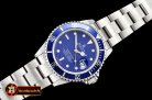 Rolex Submariner Ref.16610 SS/SS Blue BP A3135 Mod