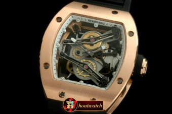 RM065B - Bubba Watson Tourbillon RG/RU White Swiss Qtz